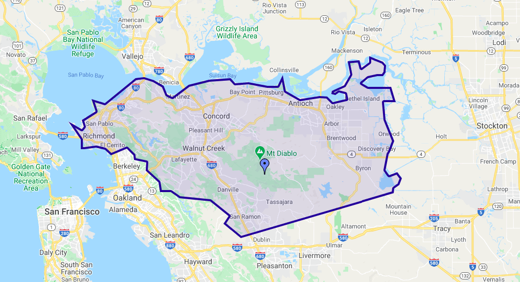 Contra-Costa-County Map